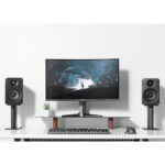 Kanto SP9W Pair of Computer Speaker Stands 21cm White
