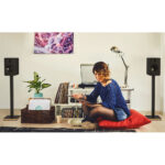 Kanto ST34 ST series Pair of Universal Floorstanding Stands for bookshelf speakers 86.3cm Black