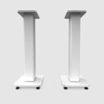 Kanto SX26W SX series Pair of Universal Floorstanding Stands for bookshelf speakers 66cm White