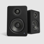 Kanto YU2MB-CG Pair of YU2 Bookshelf Active 2-way Speakers 100W Black