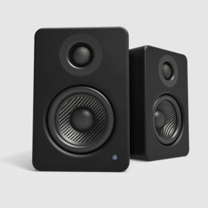 Kanto YU2MB-CG Pair of YU2 Bookshelf Active 2-way Speakers 100W Black