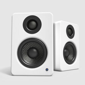 Kanto YU2MW-CG Pair of YU2 Bookshelf Active 2-way Speakers 100W White