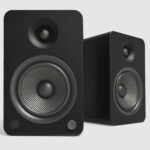 Kanto YU6MB-FG Pair of YU6 Bookshelf Active 2-way Bluetooth Speakers 200W Black