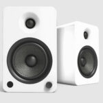 Kanto YU6MW-FG Pair of YU6 Bookshelf Active 2-way Bluetooth Speakers 200W White