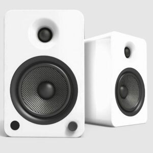 Kanto YU6MW-FG Pair of YU6 Bookshelf Active 2-way Bluetooth Speakers 200W White