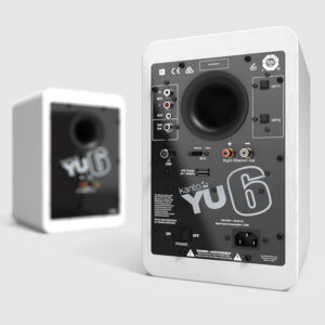 Kanto YU6MW-FG Pair of YU6 Bookshelf Active 2-way Bluetooth Speakers 200W White
