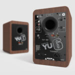 Kanto YU6WALNUT-FG Pair of YU6 Bookshelf Active 2-way Bluetooth Speakers 200W Walnut