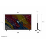 LG 75QNED82A6B QNED AI QNED82 2025 75″ 4K UHD QNED Smart TV D Black