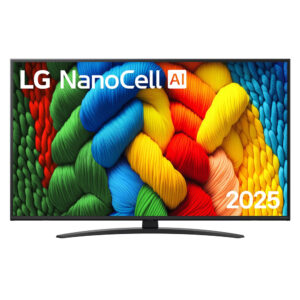 LG 43NANO81A6A NanoCell AI NANO81 2025 43″ 4K UHD NanoCell Smart TV G Black