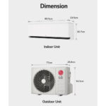 LG H09S1DA NS1 DUALCOOL Planet Wall Type Inverter Air-Conditioner 9.000 BTU Dual vane, Freeze cleaning, Wi-Fi R32 A+++/A+++ White