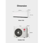 LG H12S1DA NS1 DUALCOOL Planet Wall Type Inverter Air-Conditioner 12.000 BTU Dual vane, Freeze cleaning, Wi-Fi R32 A+++/A+++ White