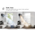 LG AA09SP NS1 ARTCOOL™ AI Air Wall Type Inverter Air-Conditioner 9.000 BTU Wi-Fi R32 A+++/A+++ Black