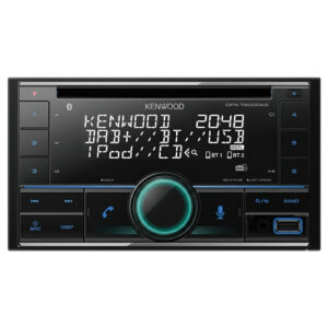 Kenwood DPX-7200DAB Double Din CD/USB Car Receiver with Bluetooth & DAB+/FM Radio Black
