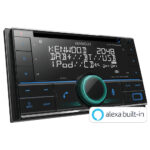 Kenwood DPX-7200DAB Double Din CD/USB Car Receiver with Bluetooth & DAB+/FM Radio Black