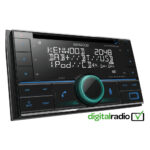 Kenwood DPX-7200DAB Double Din CD/USB Car Receiver with Bluetooth & DAB+/FM Radio Black