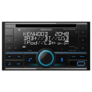 Kenwood DPX-7300DAB Double Din CD/USB Car Receiver with Bluetooth & DAB+/FM Radio Black