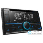 Kenwood DPX-7300DAB Double Din CD/USB Car Receiver with Bluetooth & DAB+/FM Radio Black