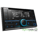 Kenwood DPX-7300DAB Double Din CD/USB Car Receiver with Bluetooth & DAB+/FM Radio Black