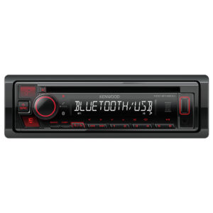 Kenwood KDC-BT460U Single Din CD/USB Car Receiver with Bluetooth Black