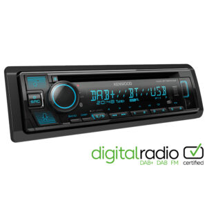 Kenwood KDC-BT560DAB Single Din CD/USB Car Receiver with Bluetooth & DAB+/FM Radio Black