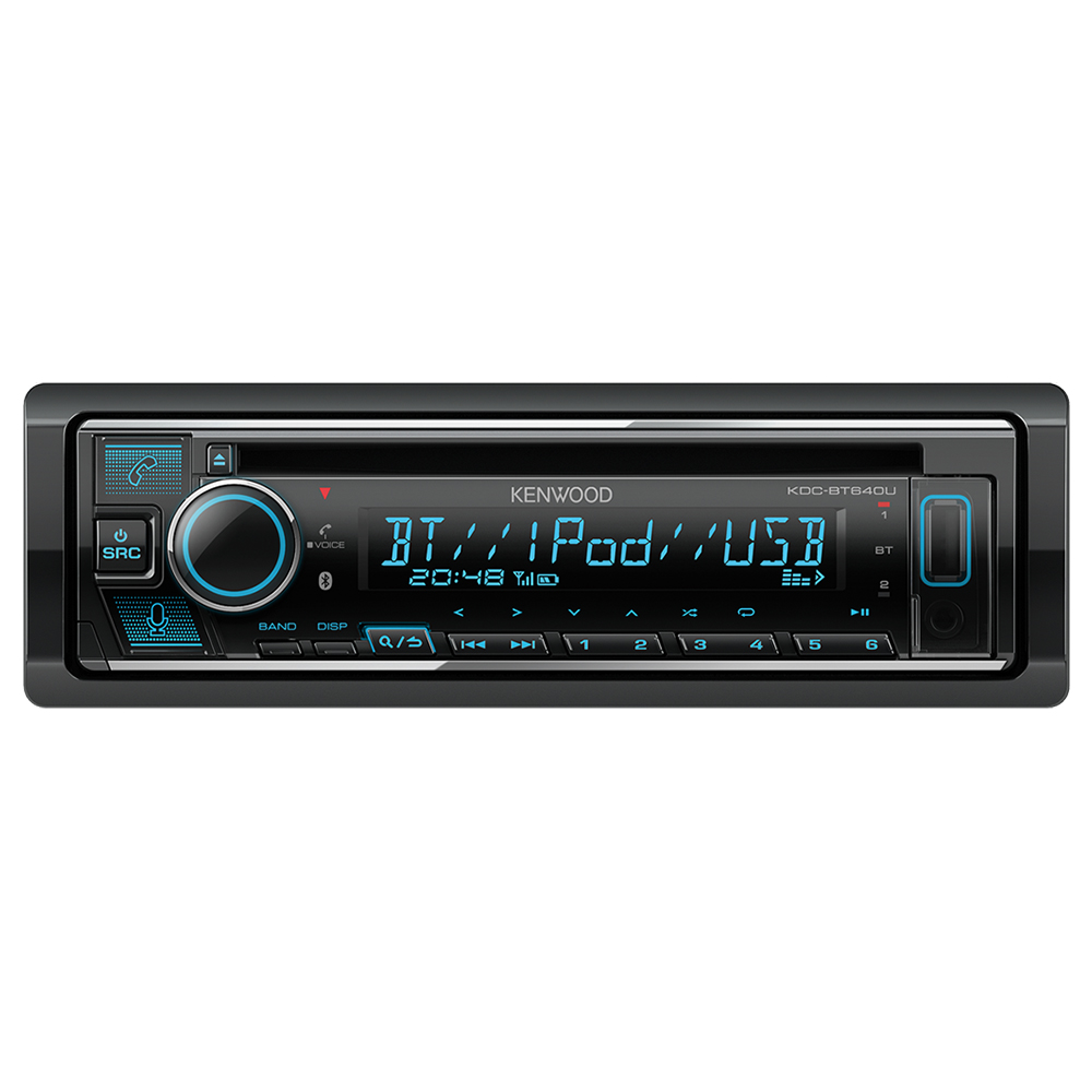 SKU1003776 Kenwood KDC-BT640U Single Din CD/USB Car Receiver with Bluetooth Black