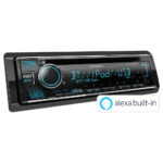 Kenwood KDC-BT640U Single Din CD/USB Car Receiver with Bluetooth Black