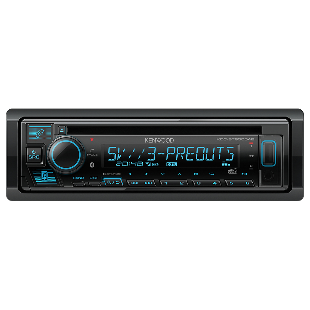 SKU1003779 Kenwood KDC-BT950DAB Single Din CD/USB Car Receiver with Bluetooth & DAB+/FM Radio Black