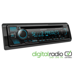 Kenwood KDC-BT960DAB Single Din CD/USB Car Receiver with Bluetooth & DAB+/FM Radio Black