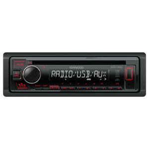 Kenwood KDC-130UR Single Din CD/USB Car Receiver Black