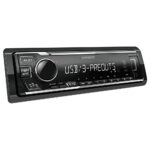 Kenwood KMM-106 Single Din USB Car Receiver Black