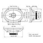 Kenwood KFC-PS6896C PS-series 6"x8" Oval 2-Way 81W(RMS) Speaker Set