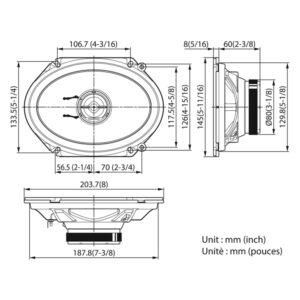 Kenwood KFC-PS6896C PS-series 6"x8" Oval 2-Way 81W(RMS) Speaker Set