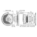 Kenwood KFC-S1066 S-series 10cm/4" 2-Way 21W(RMS) Speaker Set