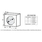 Kenwood KFC-PS2517W PS-Series 25cm/10" 400W(RMS) Car Subwoofer