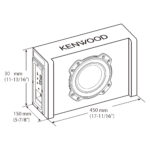 Kenwood PA-W801B 20cm/8" Down Firing Ported Enclosure Powered Subwoofer 400W
