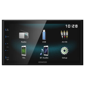 Kenwood DDX4019BT Double Din 6.8” WVGA Digital Media AV Receiver with Bluetooth Black