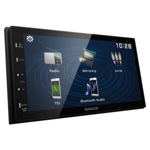 Kenwood DMX129BT Double Din 6.8” WVGA Digital Media AV Receiver with Bluetooth & USB Android Mirroring Black