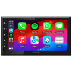 Kenwood DMX-553DABS Double Din 6.8” WVGA Digital AV Receiver with Bluetooth, USB Android Mirroring & DAB+/FM Radio Black