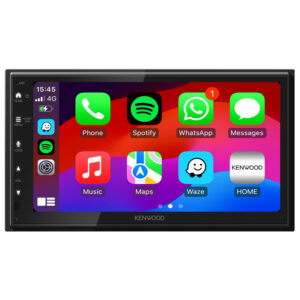 Kenwood DMX-553DABS Double Din 6.8” WVGA Digital AV Receiver with Bluetooth, USB Android Mirroring & DAB+/FM Radio Black