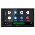 Kenwood DMX-553DABS Double Din 6.8” WVGA Digital AV Receiver with Bluetooth, USB Android Mirroring & DAB+/FM Radio Black