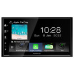 Kenwood DMX-7722DABS Double Din 6.8” WVGA Digital AV Receiver with Bluetooth, USB Android Mirroring & DAB+/FM Radio Black