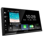 Kenwood DMX-7722DABS Double Din 6.8” WVGA Digital AV Receiver with Bluetooth, USB Android Mirroring & DAB+/FM Radio Black