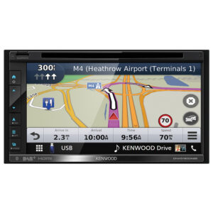 Kenwood DNX-5190DABS Double Din 6.8” WVGA Digital AV Receiver with Bluetooth & Garmin Navigation Black