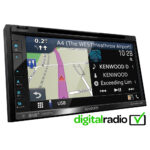 Kenwood DNX-5190DABS Double Din 6.8” WVGA Digital AV Receiver with Bluetooth & Garmin Navigation Black
