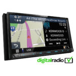 Kenwood DNX-7190DABS Double Din 7.0” WVGA Digital AV Receiver with Bluetooth & Garmin Navigation Black
