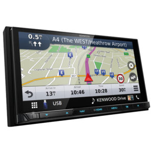 Kenwood DNX-9190DABS Double Din 6.8" XVGA Digital AV Receiver with Bluetooth & Garmin Navigation Black