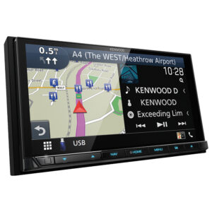 Kenwood DNX-9190DABS Double Din 6.8" XVGA Digital AV Receiver with Bluetooth & Garmin Navigation Black