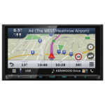 Kenwood DNX-9190DABS Double Din 6.8" XVGA Digital AV Receiver with Bluetooth & Garmin Navigation Black