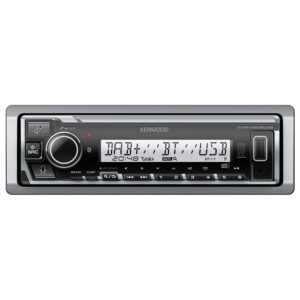Kenwood KMR-M508DAB Single Din Amazon Alexa Ready Marine Receiver with Bluetooth & DAB+/FM Radio Black