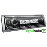 Kenwood KMR-M508DAB Single Din Amazon Alexa Ready Marine Receiver with Bluetooth & DAB+/FM Radio Black